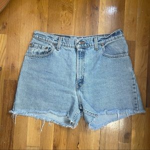 Vintage Levi 550 Cut Off Shorts - Size 13